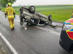 Wypadek na DK63 między Sabniami a Kurowicami. Jedna osoba trafiła do szpitala