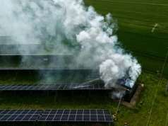 Pożar instalacji fotowoltaicznej