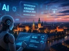 Tydzień do referendum w Krakowie. AI prognozuje wynik referendum w Krakowie.
