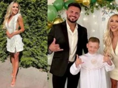 Eliza Trybała pozuje na komunii w "mega skromnej" sukience mini i zapowiada odważniejszą stylizację na sakrament córki: "Będzie bardziej PO MOJEMU" (FOTO)