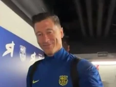 "Legenda jest w domu". Barcelona pokazała nagranie z Lewandowskim