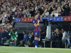 Wzruszające chwile. Camp Nou pożegnało Lewandowskiego