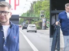 Filip Chajzer tankuje, po czym mknie buspasem przez miasto swoją furą za 700 TYSIĘCY ZŁOTYCH (ZDJĘCIA)