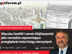 Bezpłatne seminarium on-line o wtyczce GeoKW i serwisie MójGeoportal