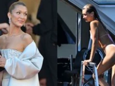 Bella Hadid pognała z czerwonego dywanu w Cannes prosto na luksusowy jacht: pozowanie w bikini, skoki do wody (ZDJĘCIA)