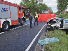 Wypadek na drodze krajowej nr 22. Tragiczne skutki