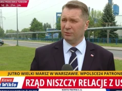 Policja w telewizji wPolsce24! Czarnek: Chamski atak Tuska
