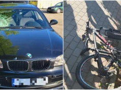 Siedmiolatek bez opieki wjechał rowerem pod samochód. Trafił do szpitala