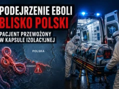 Pacjent z objawami eboli blisko polskiej granicy. Przewieziono go w kapsule izolacyjnej