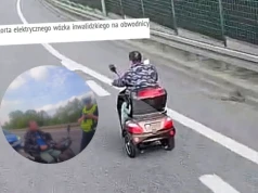 Policja zatrzymała pirata drogowego, ale tym razem jadącego wózkiem inwalidzkim po obwodnicy