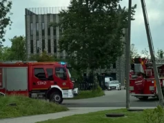 Pożar w nowym budynku prokuratury