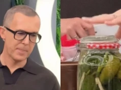 Kurzajewski z czułością patrzy na słoik ogórków małosolnych. Polsat nie mógł się powstrzymać