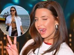 Rozgrzana słońcem Julia Wieniawa eksponuje figurę w staniku. Jest na czym zawiesić oko