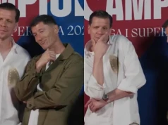 Lewandowski i Szczęsny pozowali do zdjęć i stało się to. Nagranie podbija sieć. Hit!