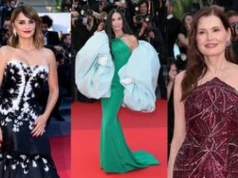 Świetnie "zakonserwowane" gwiazdy żegnają się z Cannes: 52-letnia Penelope Cruz, 63-letnia Demi Moore, 70-letnia Geena Davis... (ZDJĘCIA)