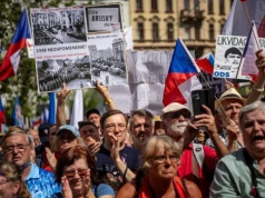 Tysiące Czechów protestowało przeciwko zjazdowi Niemców