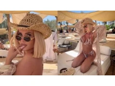 Izabela Macudzińska w skąpym bikini i koronkowej narzutce wygrzewa się na rajskim urlopie. Bogini? (FOTO)