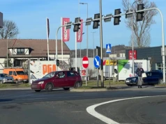 Utrudnienia w ruchu na skrzyżowaniu Jana Pawła II i Grunwaldzkiej
