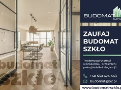 Nowoczesne szkło w służbie designu i funkcjonalności - oferta firmy Budomat Szkło.