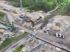 Budowa dróg pod fabrykę samochodów w Jaworznie. Na ul. Wojska Polskiego powstaje wiadukt kolejowy
