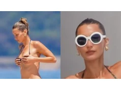 Odziana w skąpe bikini Bella Hadid relaksuje się na jachcie w Saint-Tropez (ZDJĘCIA)