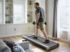 Nie każdy domowy trening musi wyglądać jak kara. Ten walking pad jest tego świetnym przykładem