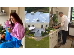 Tak wygląda pałac Nataszy Urbańskiej i Janusza Józefowicza: zabytkowe meble, klimatyczny taras i własne kury (WIDEO)
