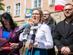 Kampania wyborcza już trwa w najlepsze. Magdalena Biejat (Lewica) z wizytą w Olsztynie