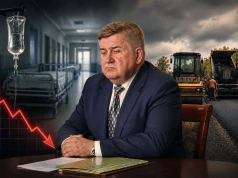 Szpital w Mławie nie ma już nawet na Aspirynę, tymczasem lokalny starosta buduje drogę do swojej rodzinnej wsi