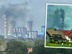 Kłęby czarnego dymu nad Elektrownią Opole. „Brakło energii z OZE”