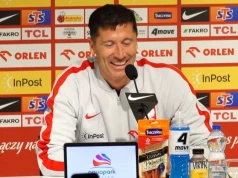 Już po pierwszym pytaniu. Lewandowski aż się zaśmiał