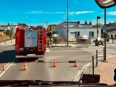 Zderzenie osobówki i skutera na Traugutta