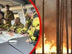 Alarm dla funkcjonariuszy na Mazowszu. Wielki pożar blisko stolicy