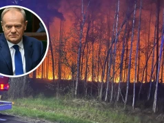 Tusk reaguje na wielki pożar pod Warszawą. "Kierowane są kolejne siły"