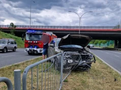 Od razu wjechała na lewy pas, zderzyło się łącznie 5 aut. Są utrudnienia w ruchu w Lublinie