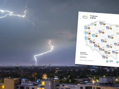 IMGW ostrzega przed gwałtownymi burzami i opadami. Wydano ostrzeżenia dla 11 województw