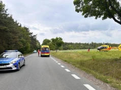 Śmigłowiec LPR lądował pod Rawą Mazowiecką. 11-latka potrącona przez samochód