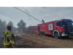 Pożar pod Warszawą. Ważne ogłoszenie ws. jednej z dróg