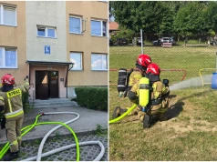 Jaroszów. Pożar butli gazowej w budynku mieszkalnym