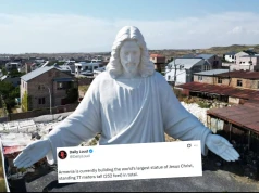 Armenia będzie miała w 2027 roku największego Jezusa, większego niż nasz w Świebodzinie