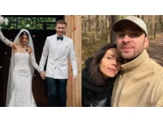 Dominik Dudek WZIĄŁ ŚLUB! Panna młoda oczarowała w koronkowej sukni z welonem do ziemi (FOTO)
