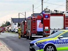Pożar gazociągu w Konstantynowie Łódzkim. Jedna osoba poparzona, ewakuacja mieszkańców