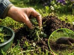 Kret ryje na potęgę? Wrzuć do kopca te liście, a prędko się wyniesie