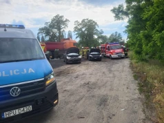 Zderzenie na DW308 w Sątopach. Jedna osoba poszkodowana, na miejscu służby ratunkowe