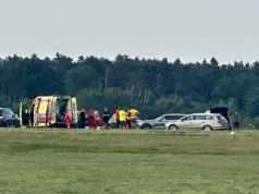 Wypadek na lotnisku w Michałkowie. Ciężko ranny w szpitalu