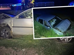 Pijany wjechał Volkswagenem w tył Opla. Poszkodowana ma uraz kręgosłupa