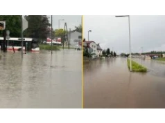 Zalane drogi, podtopione domy. "To była ciężka noc"