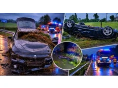 Auto wpadło do rzeki. Nie żyje 23-latek, kierowca został zatrzymany