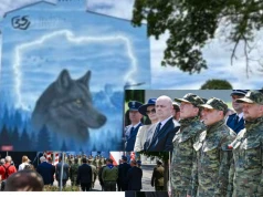 Częstochowa/ Odsłonięto mural z wilkiem z okazji 35-lecia Straży Granicznej