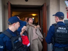 Awantura podczas spotkania Sikorskiego w Krakowie. Interweniowała ochrona (Galeria)